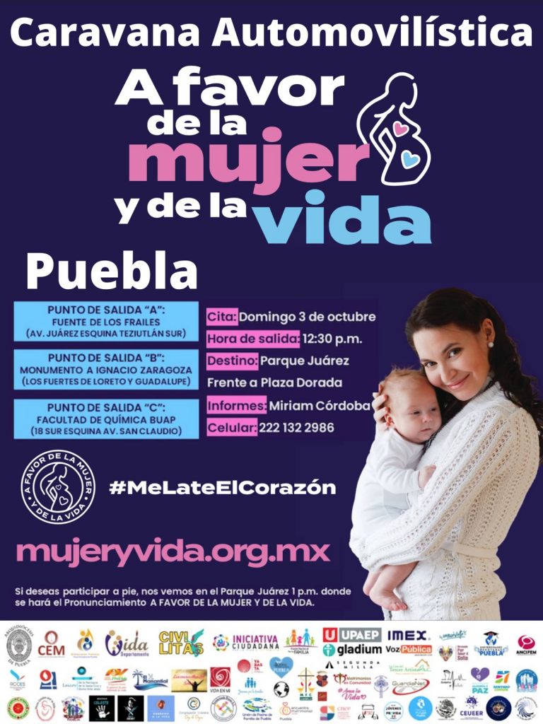 Confirma Arquidiócesis caravana automovilística denominada “A favor de la mujer y la vida”