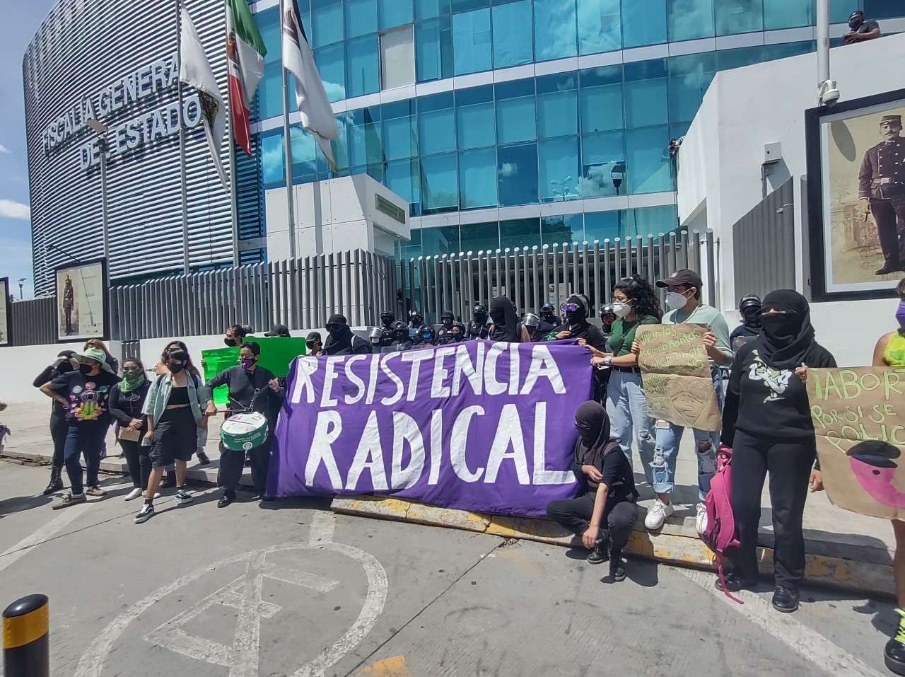 Video desde Puebla: Feministas exigen que el estado se pinte de verde con legalización del aborto