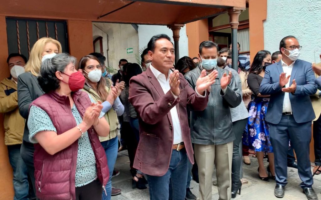 Jorge Corichi suma esfuerzos con trabajadores del Ayuntamiento de Tlaxcala