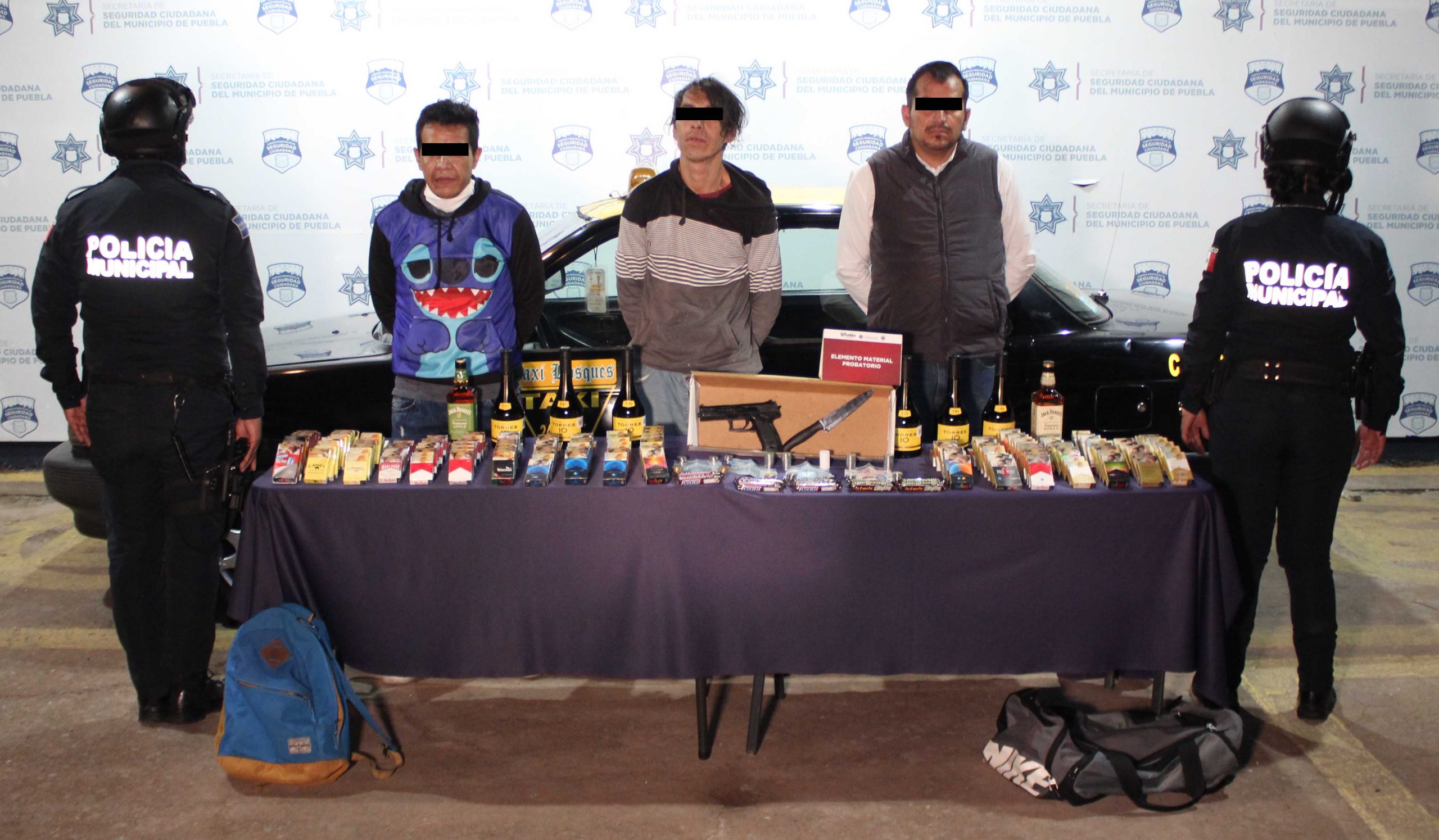 Desarticuló Policía Municipal de Puebla a la banda del “Jimmy”, presuntamente dedicada al robo contra tiendas OXXO