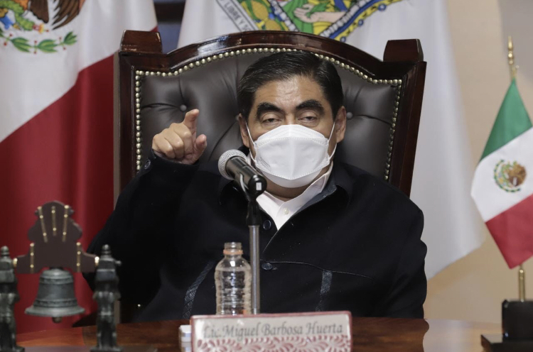 Video desde Puebla: Pide el gobernador Barbosa a la Secretaría de Salud cumplir amparos para vacunar a menores