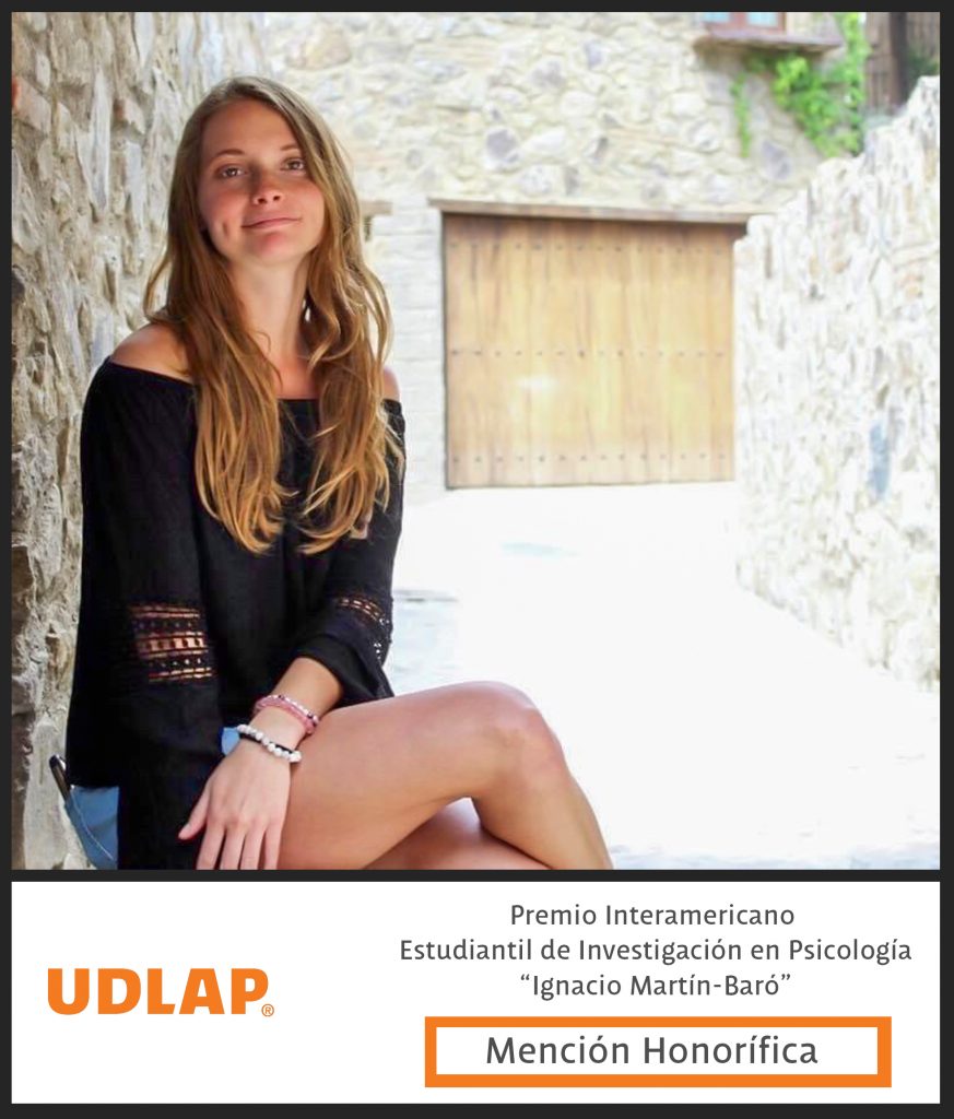 Egresada UDLAP recibió mención honorifica por la Sociedad Interamericana de Psicología