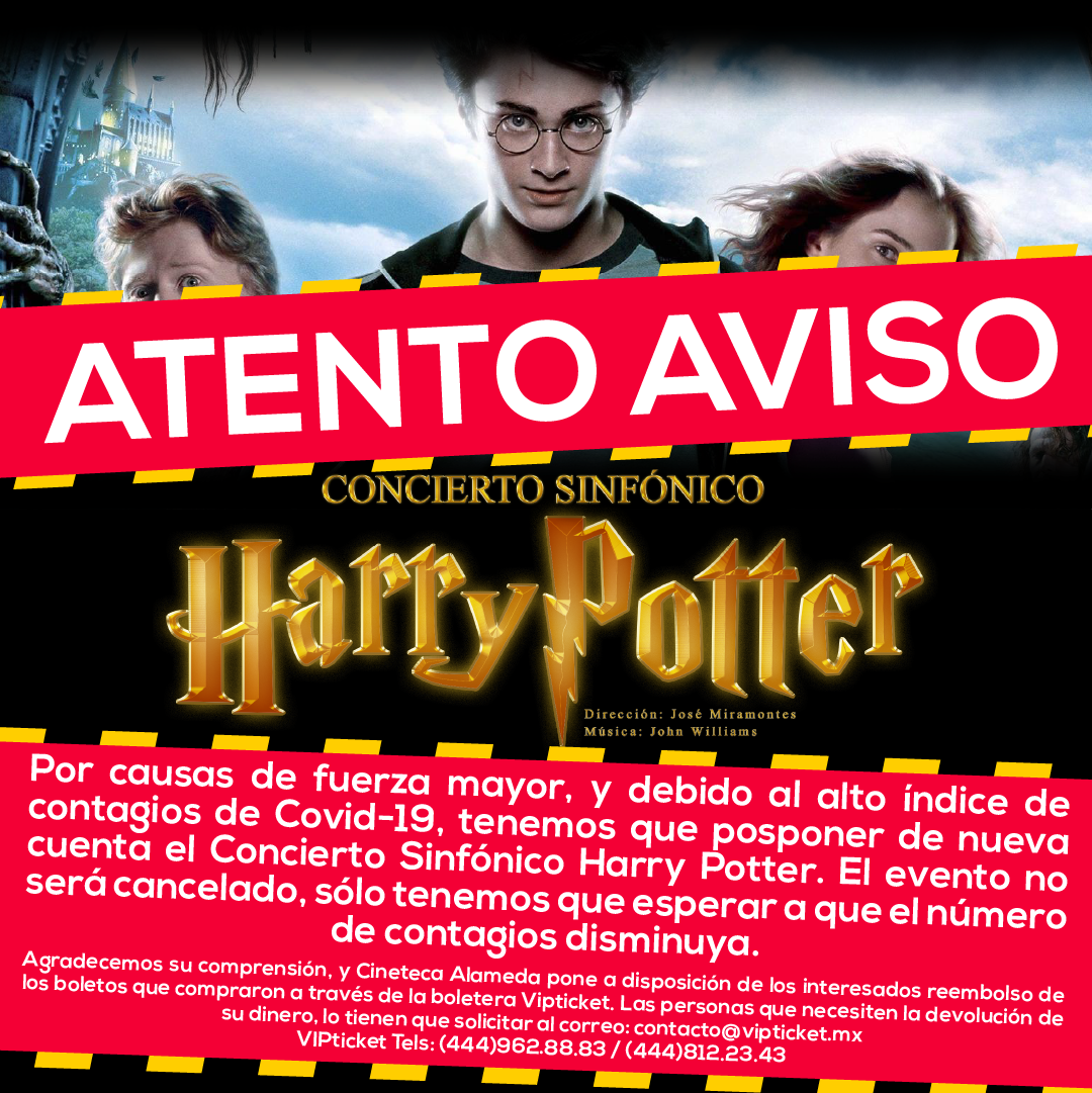 Cineteca Alameda vuelve a posponer Concierto Sinfónico Harry Potter