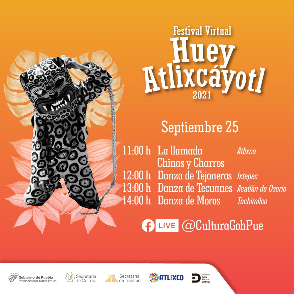 Con programación virtual, Cultura celebrará este 2021 el Huey Atlixcáyotl