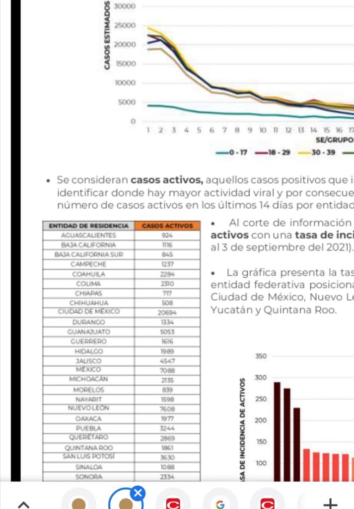 Parte de Guerra nacional sabado 4: México cierra la semana con 262 mil 221 muertes por covid-19