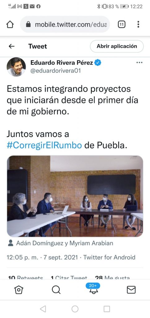Eduardo Rivera comienza a integrar proyectos para su primer día de gobierno
