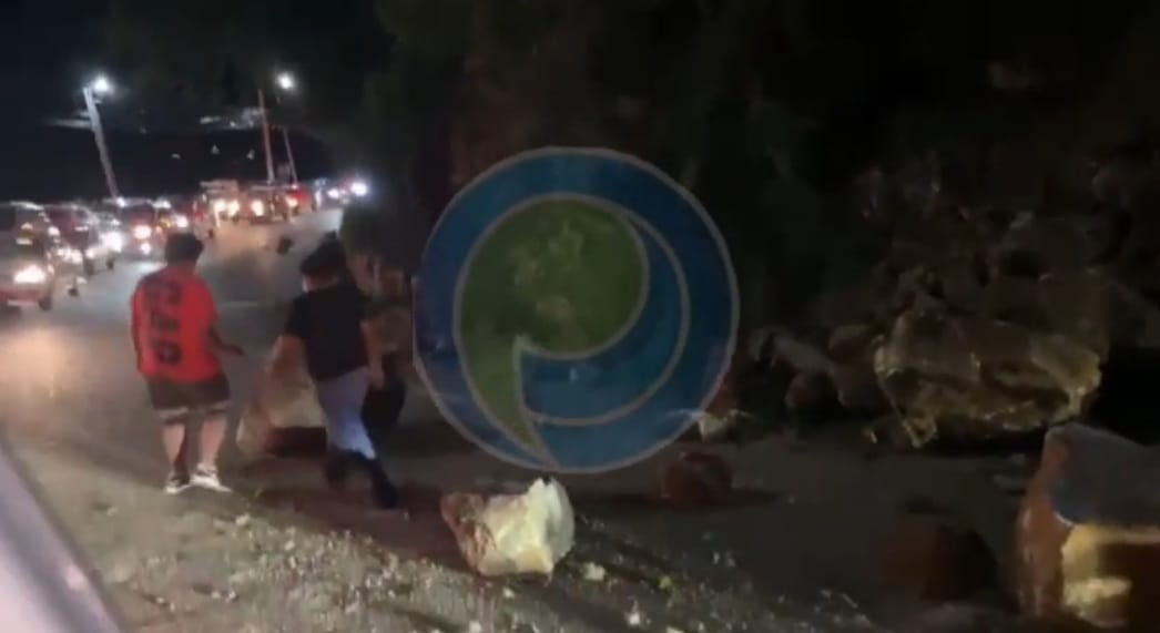 Video desde Puebla: En Acapulco se reporta caída de piedras y árboles por el temblor