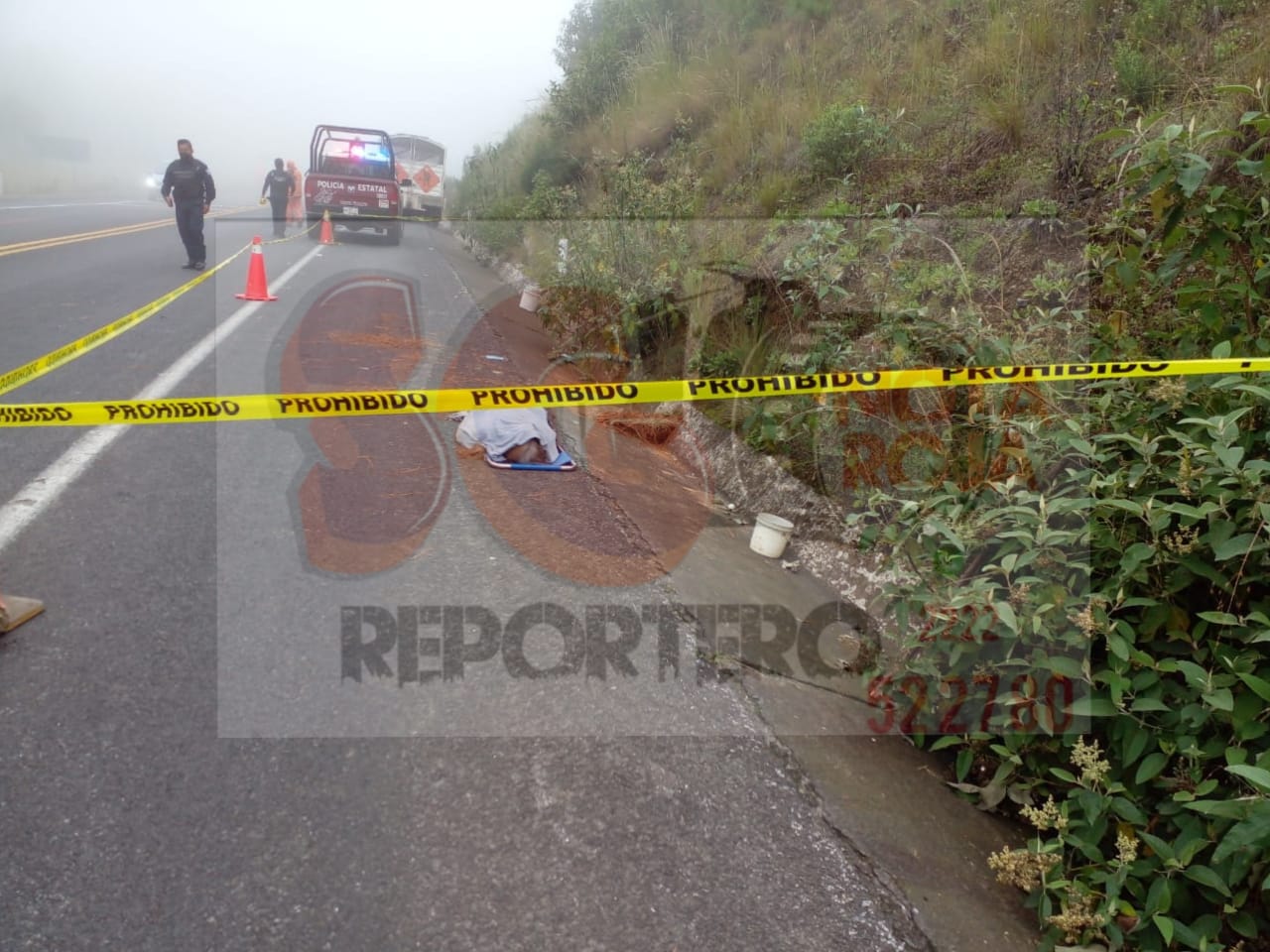 Vehículo desconocido embiste y mata a  mujer de la tercera edad en la Teziutlán-Virreyes
