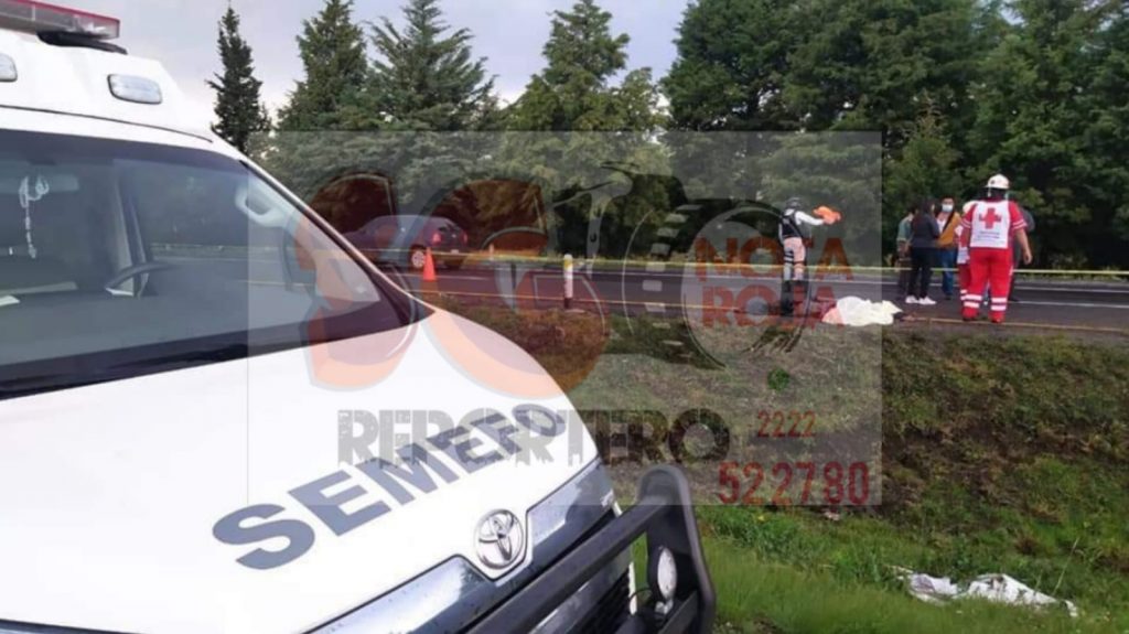 Volcadura en la Apizaco-Huamantla deja una persona sin vida