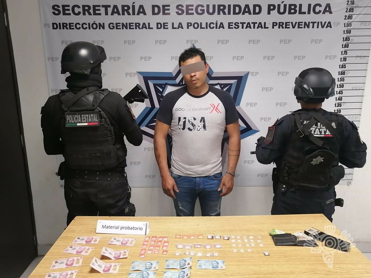 Detienen a narcomenudista de Los Reyes de Juárez