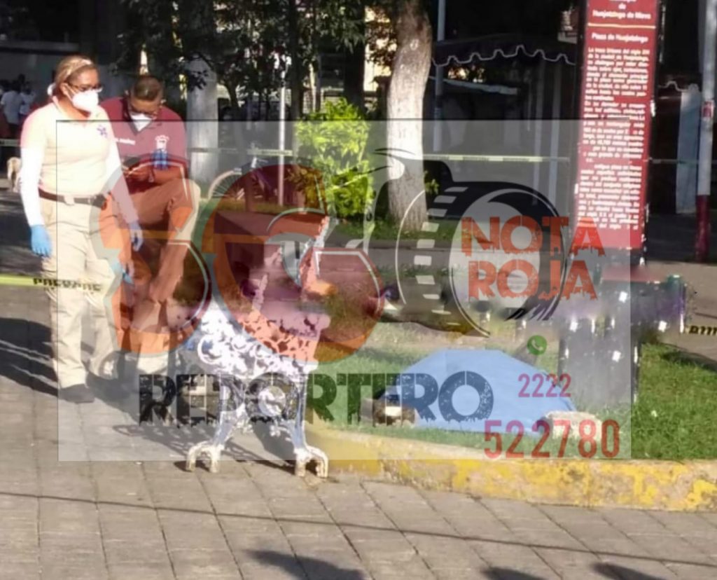 Hallan hombre sin vida en pleno zócalo de Huejotzingo