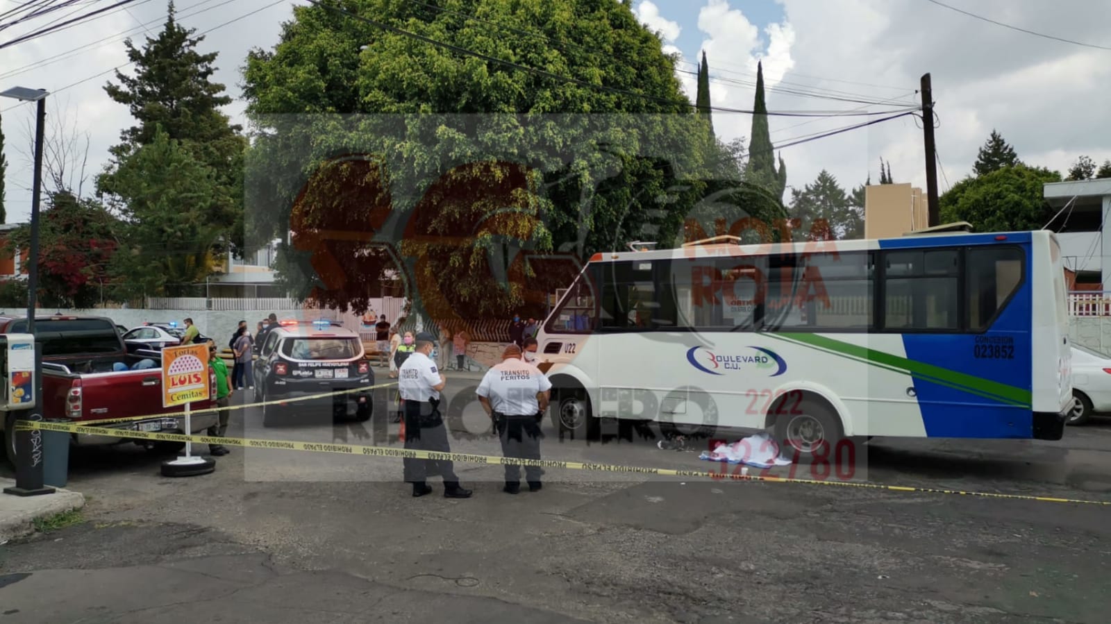 Muere atropellada por unidad de transporte público frente al Centro Escolar Morelos