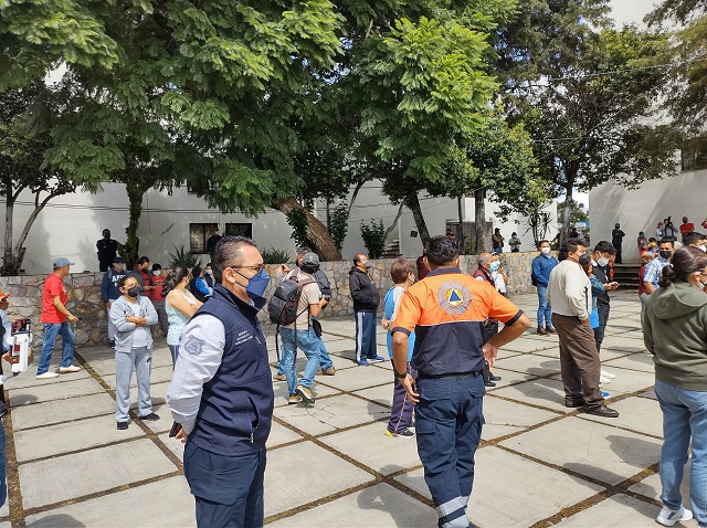 Video desde Puebla: Con 30 mil personas se realizó macrosimulacro en la capital