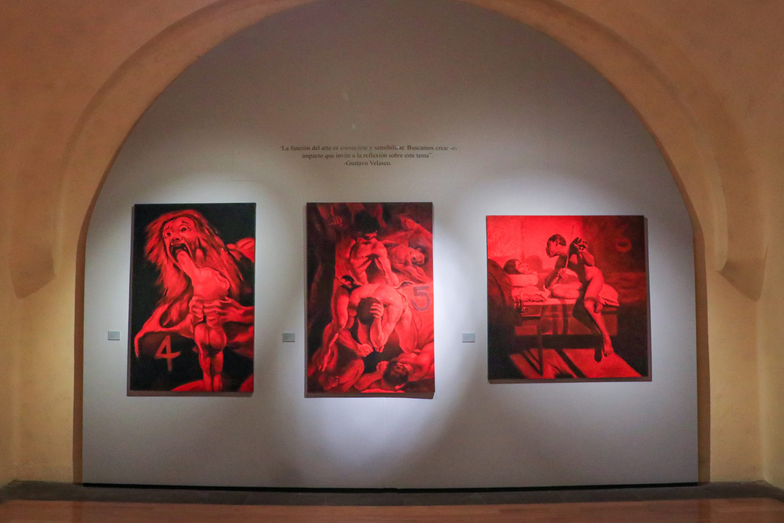 Inaugura Cultura exposición “Los 43 y el dolor a través del arte”