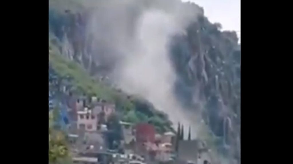 Ecatepec: registran deslave del Cerro Gordo por lluvias; siguen las inundaciones