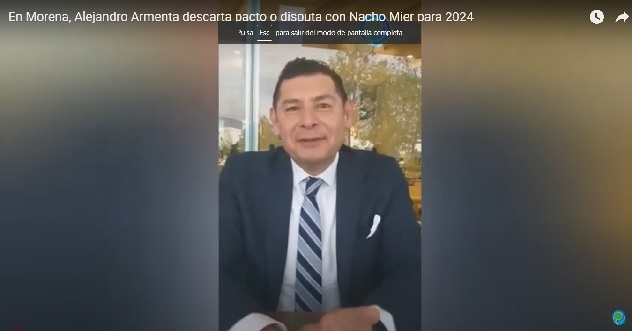 En Morena, Alejandro Armenta descarta pacto o disputa con Nacho Mier para 2024