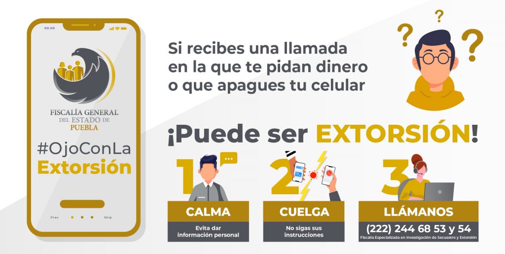 FGE rescató a joven víctima de secuestro virtual en Tecali de Herrera