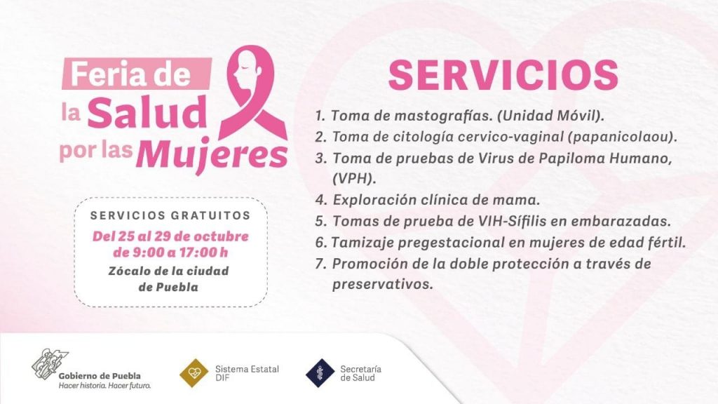 Desde este lunes, “Feria de la Salud por las Mujeres” en el zócalo capitalino