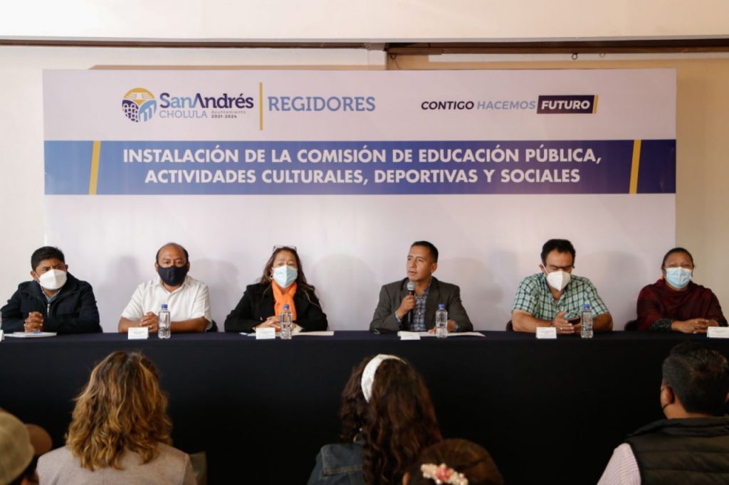 Mundo Tlatehui encabeza instalación de la comisión de Educación Pública y Actividades Culturales, Deportivas y Sociales del Cabildo