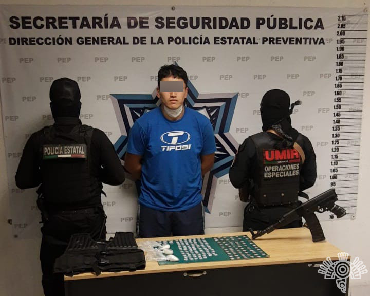 Detiene Policía Estatal a presunto distribuidor de droga, “El Sinaloa”