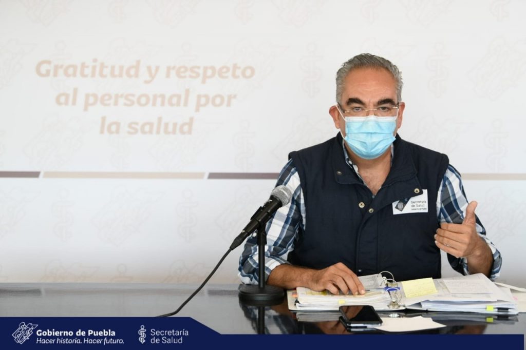 Hay 597 pacientes hospitalizados por Covid en Puebla, informó el secretario de Salud