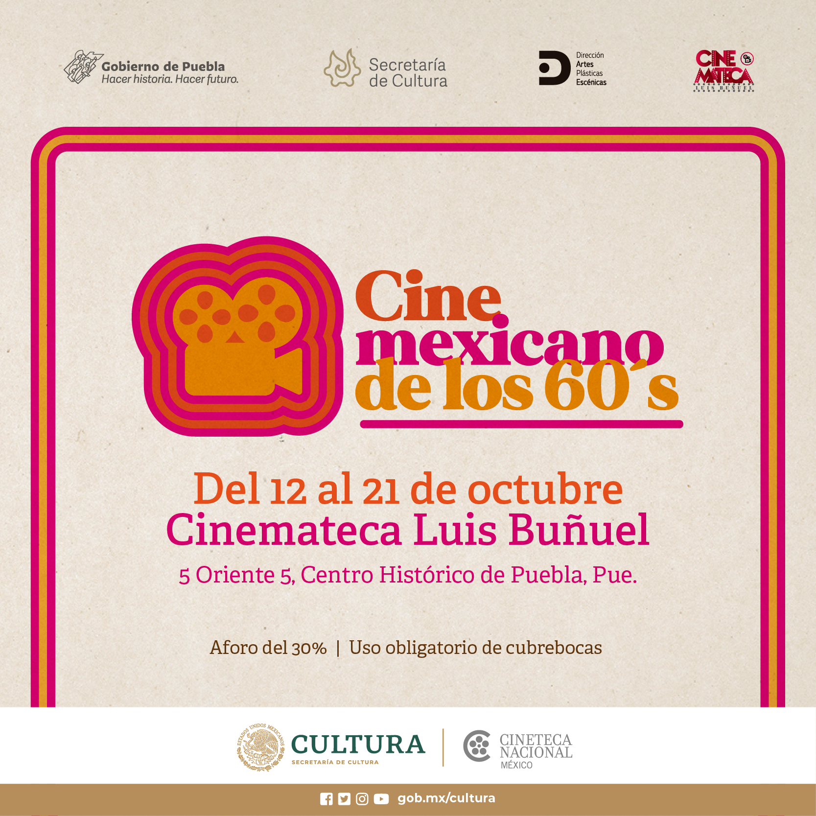 En la Cinemateca Luis Buñuel, Cultura presentará “Ciclo de Cine Mexicano de los 60’s”