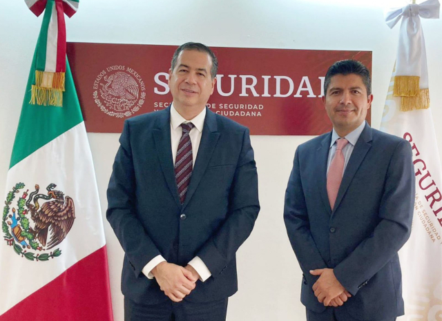 Eduardo Rivera se reúne con subsecretario de Seguridad Pública de México