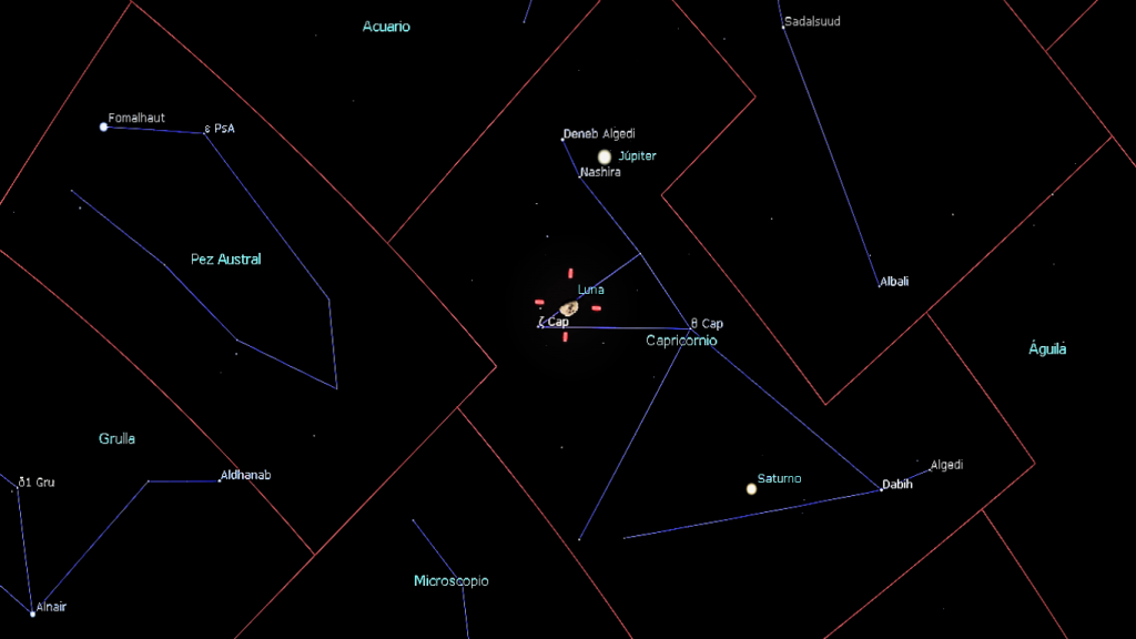 Eventos astronómicos del mes de octubre 2021