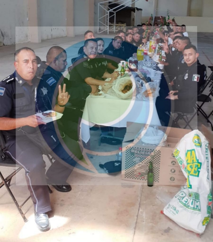 Mientras Atempan se hunde en inseguridad, directores y policías decidieron embriagarse