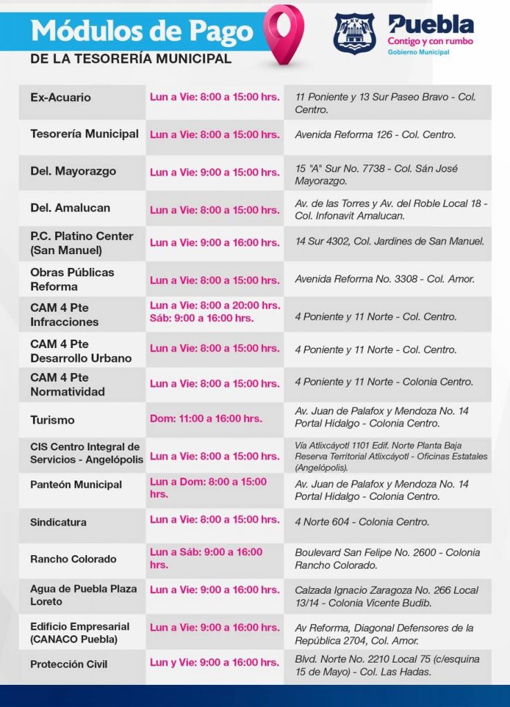 Este miércoles reabren las cajas del ayuntamiento de Puebla, informan