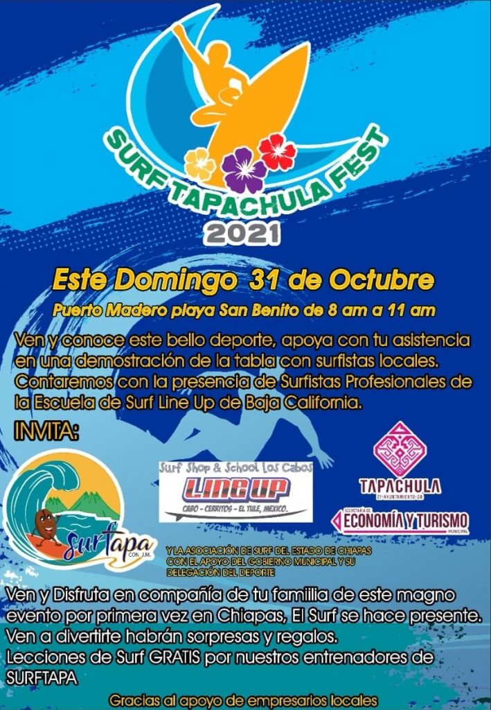 Crece la euforia por el surf en Tapachula; la escuela cumple su 1er. aniversario