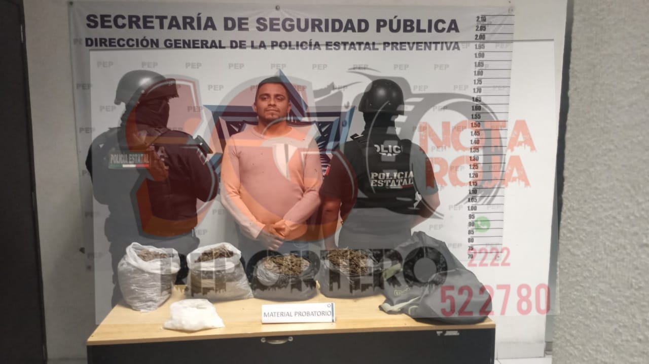 Cae el Pelón, presunto líder narcomenudista en Puebla