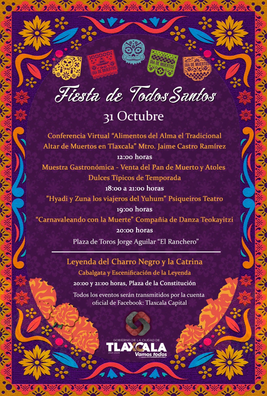 Fotonota: Ayuntamiento de Tlaxcala presenta su programa de actividades de hoy por Todos Santos