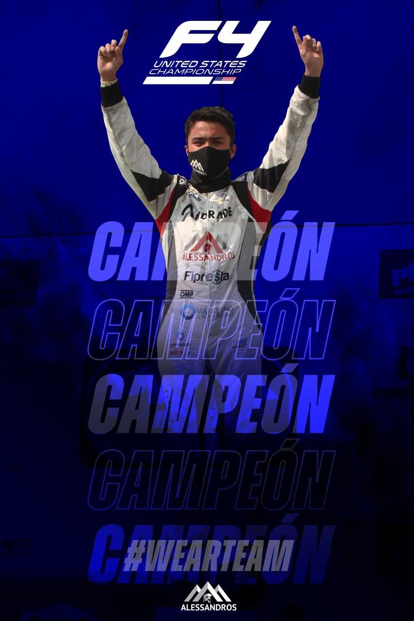 Noel León hace historia, primer campeón mexicano en la F4 US Championship
