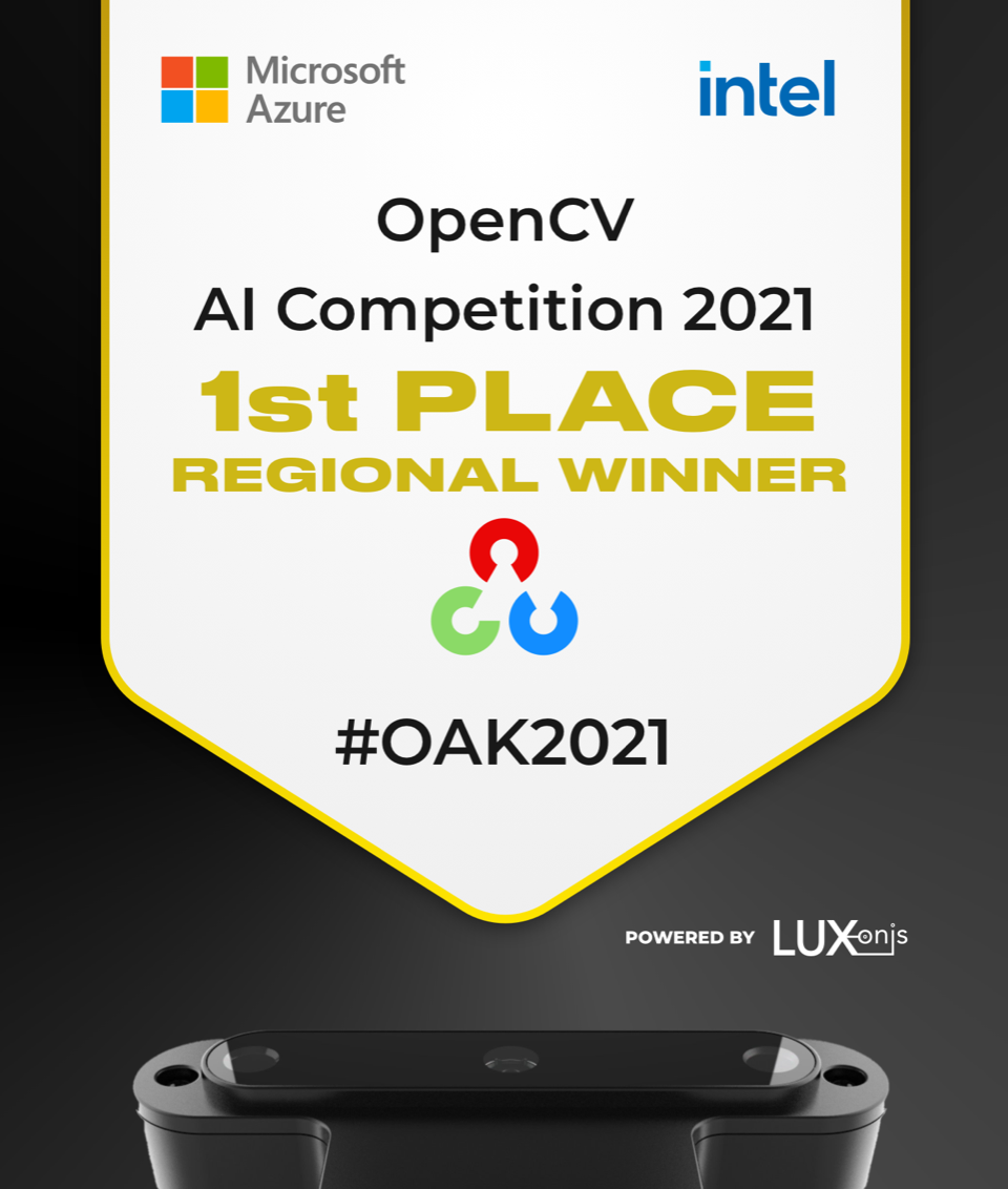 Equipo QuetzalC++ del INAOE gana 1er lugar en Premio Regional del OpenCV AI Competition 2021