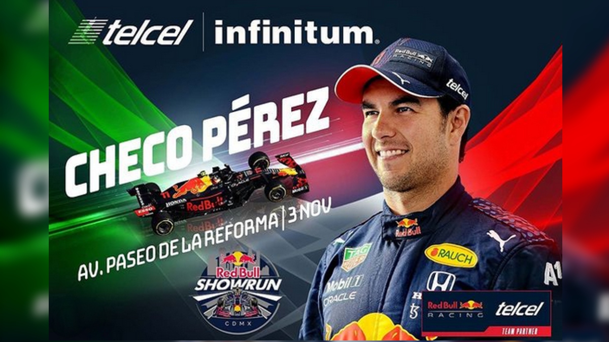 Checo Pérez correrá por Reforma en el Red Bull Show Run