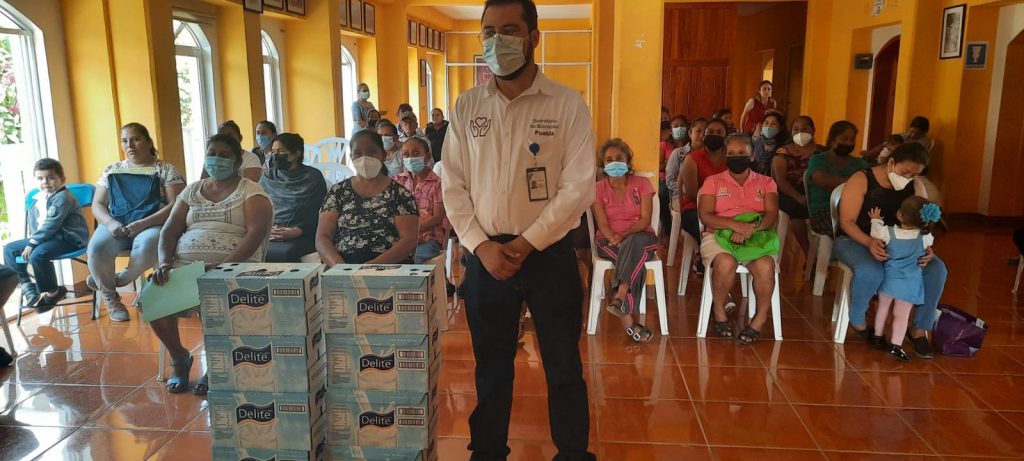 Acerca Bienestar una mejor alimentación a las familias poblanas