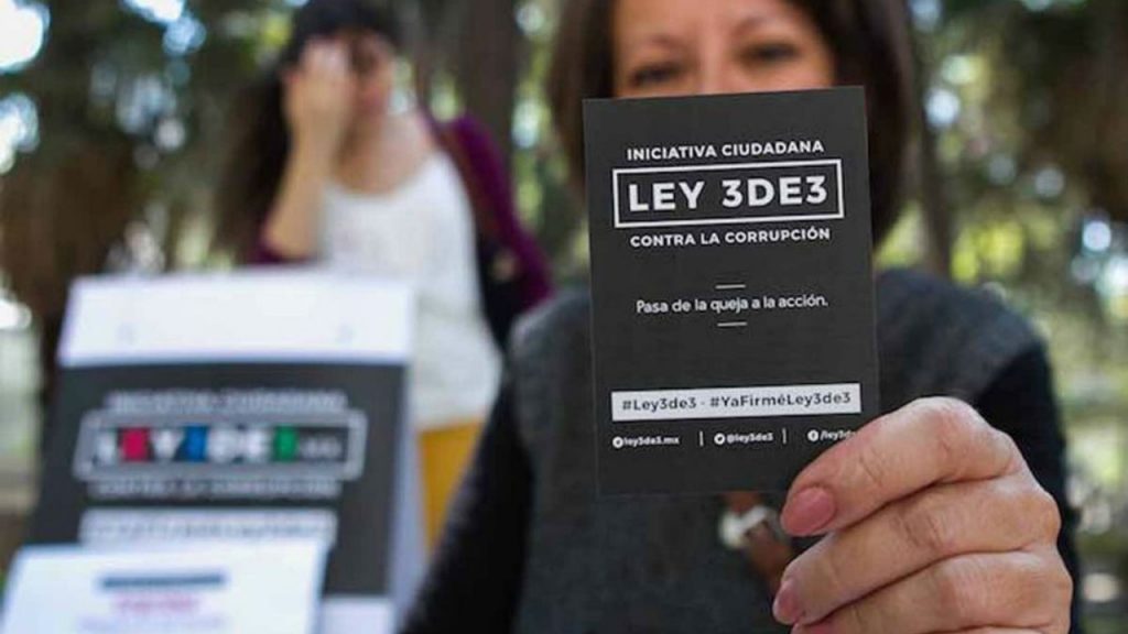 Entregan a los 33 congresos del país iniciativa para volver   obligatoria #3de3 en procesos electorales