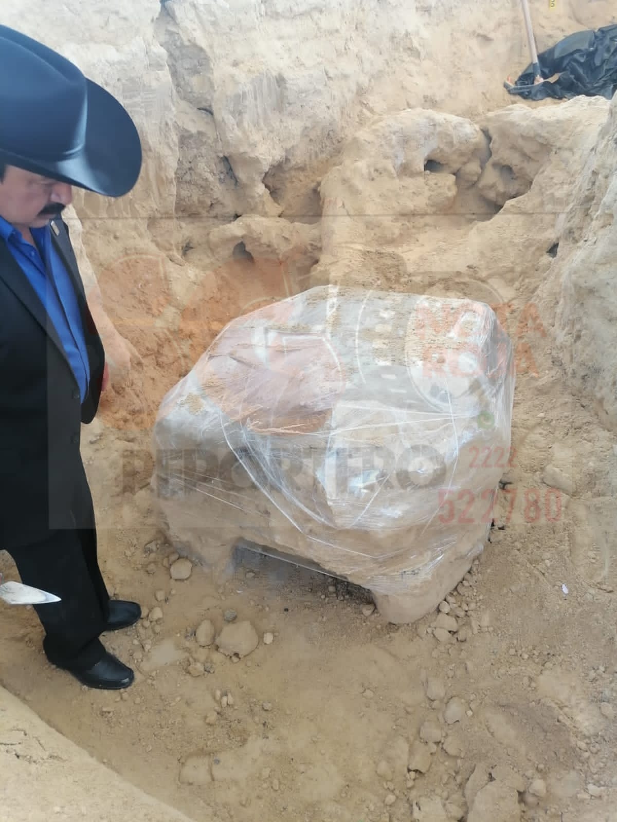 Hallan restos óseos de un animal extinto hace más 10 mil años en los Reyes de Juárez, Puebla, confirma INAH