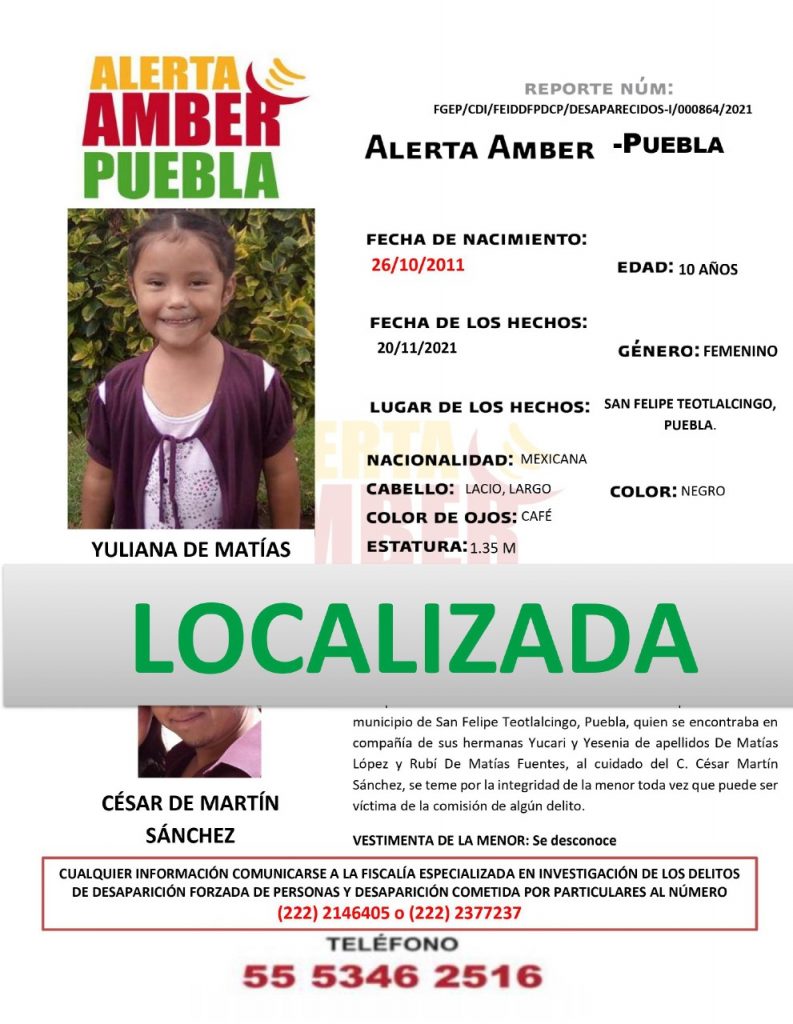 A través de Alerta Amber se localizó a cuatro hermanas menores de edad