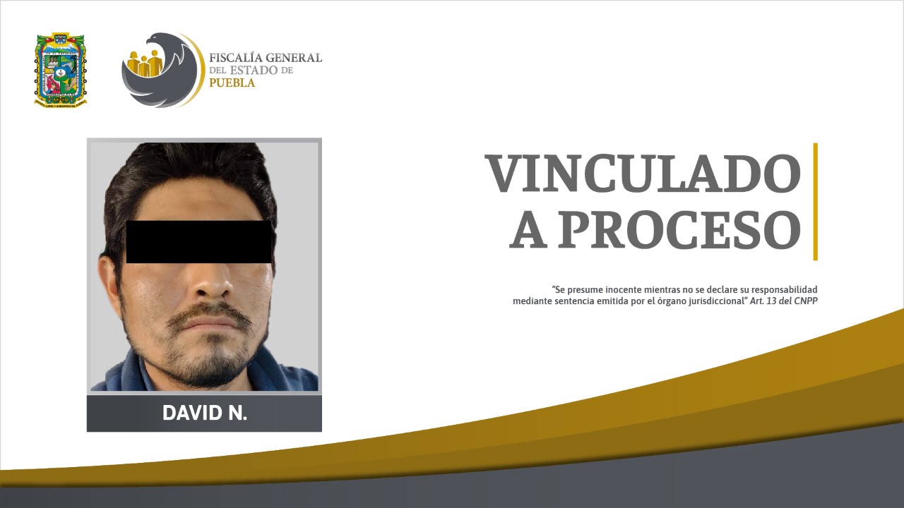 Lo vinculan a proceso por el asesinato de su tocayo David, el pequeño de 6 años en Huauchinango