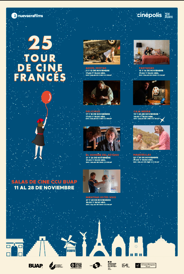 Llega el Tour de Cine Francés al CCU de la BUAP