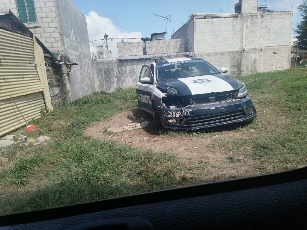 Desde Huauchinango: La ciudad se queda sin 2 de las 6 patrullas de la policía municipal
