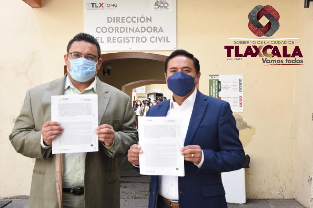 Desde Tlaxcala: Jorge Corichi refuerza colaboración con el Registro Civil