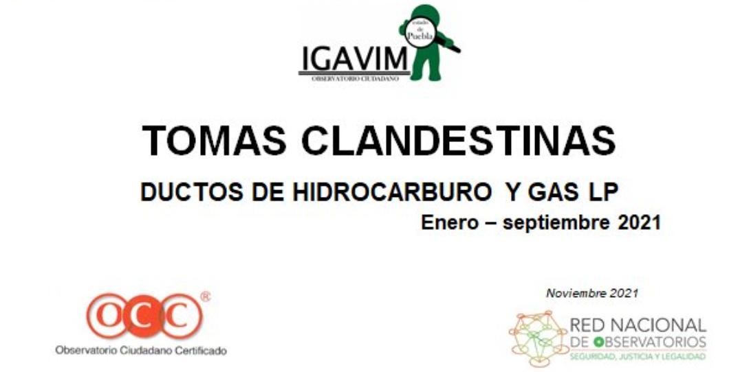 En Puebla se detectaron 2 mil 590 tomas clandestinas en nueve meses de 2021: Igavim