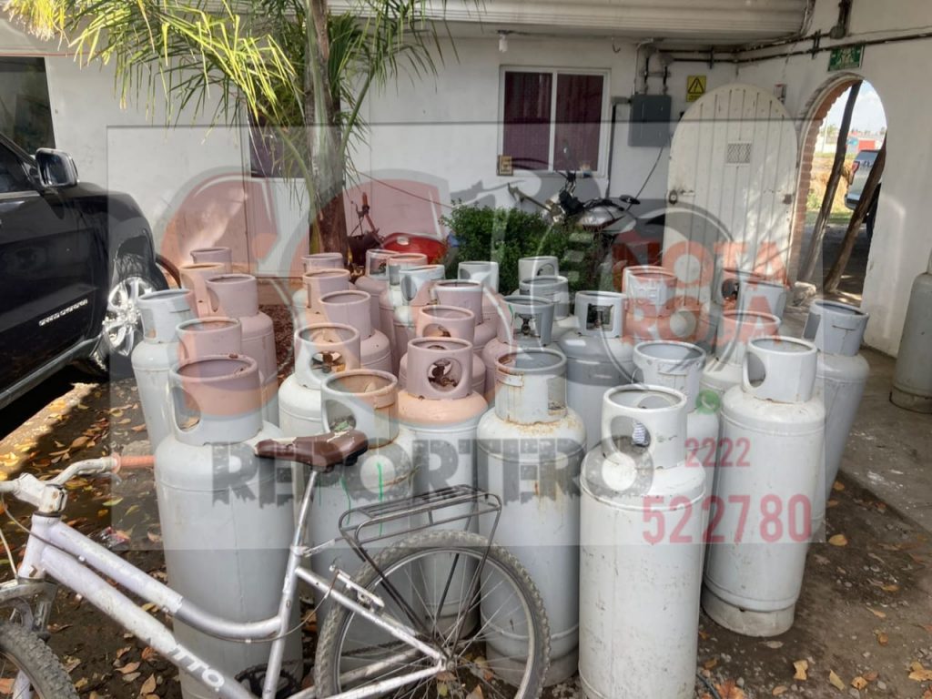 Catean en Texmelucan casa donde abastecían gas LP