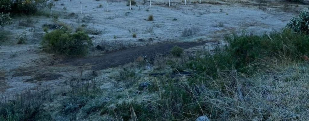 Fotonota: Reportan heladas en Huauchinango