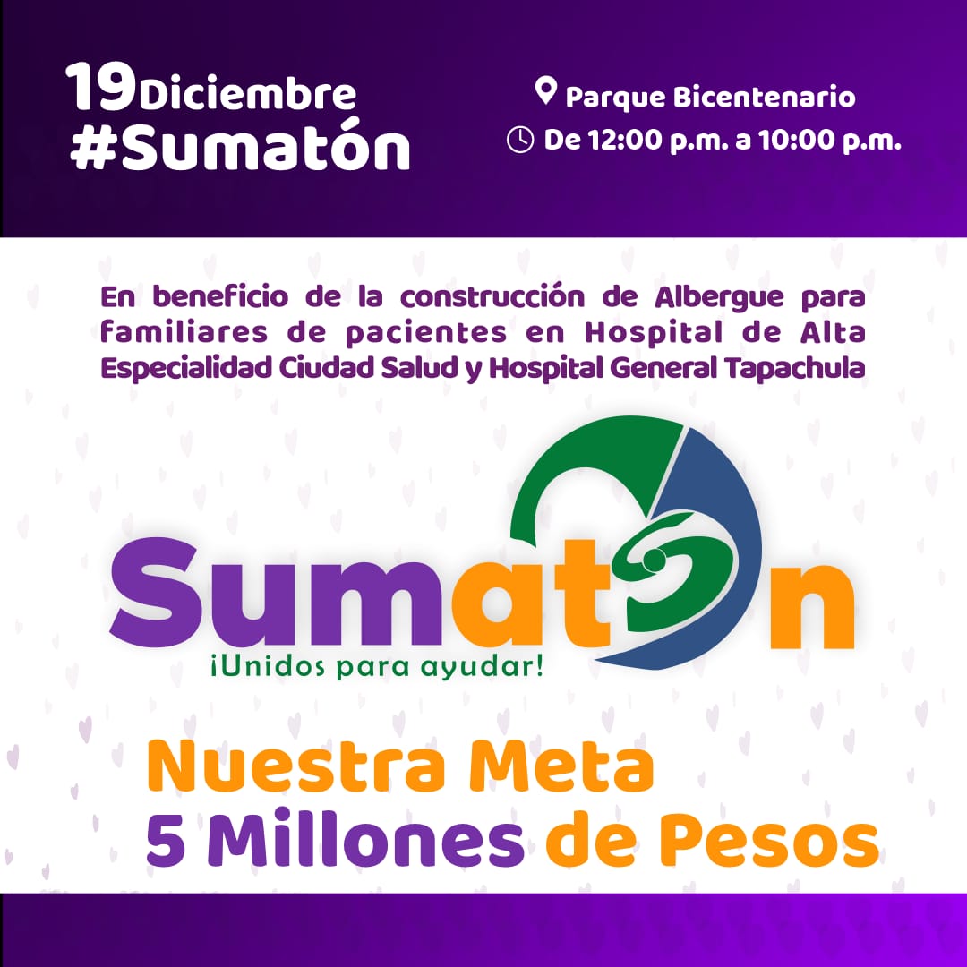 Realizarán “Sumatón” para construir Albergue de apoyo a familiares de pacientes de Ciudad Salud y Hospital General