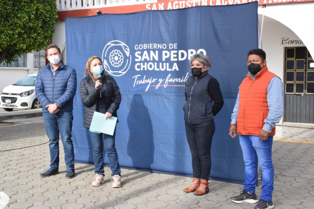 Desde San Pedro Cholula: Paola Angón encabeza jornada ciudadana en San Agustín Calvario