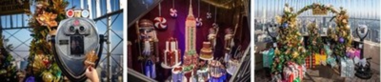 Un país de las maravillas invernal en el corazón de la ciudad de Nueva York: el edificio Empire State revela decoraciones festivas, exhibiciones en las ventanas y eventos especiales